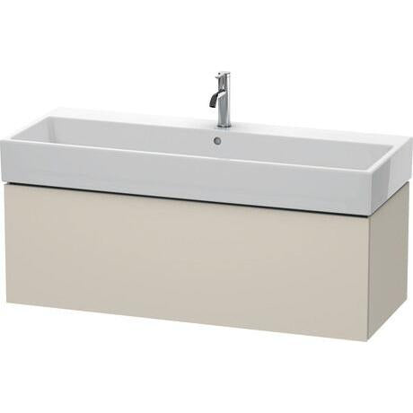 Duravit L-Cube 47" x 16" x 18" Taupe One Drawer Wall-Mount Vanity Unit (LC617909191)