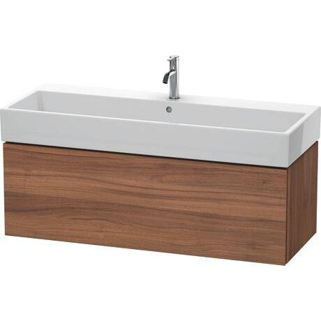 Duravit L-Cube 47" x 16" x 18" Walnut One Drawer Wall-Mount Vanity Unit (LC617907979)
