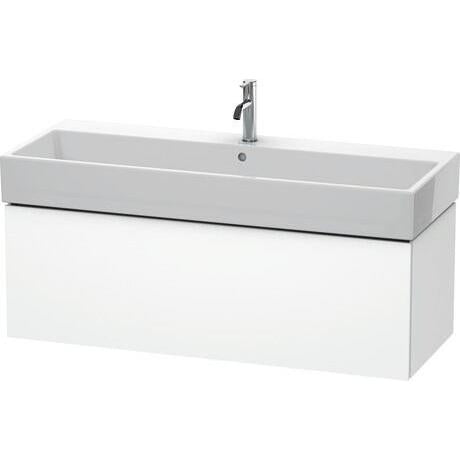 Duravit L-Cube 47" x 16" x 18" White One Drawer Wall-Mount Vanity Unit (LC617901818)
