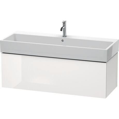 Duravit L-Cube 47" x 16" x 18" White One Drawer Wall-Mount Vanity Unit (LC617908585)