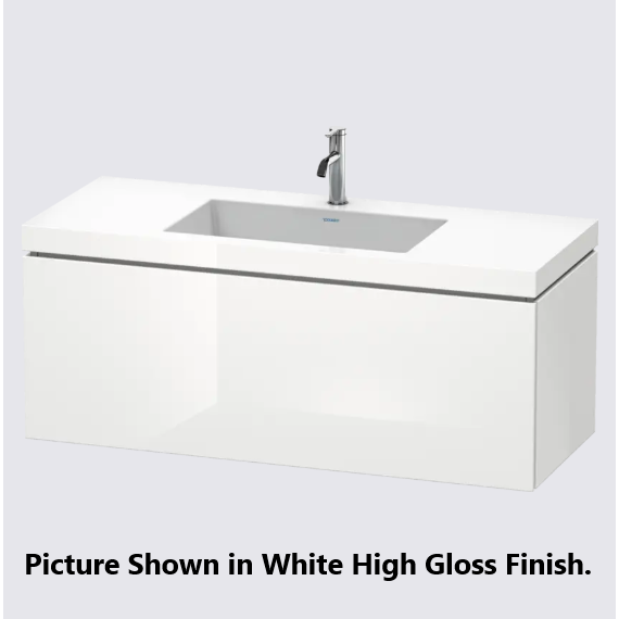 Duravit L-Cube 47" x 20" x 19" Brushed Oak One Drawer C-Bonded Wall-Mount Vanity Kit (LC6919O1212)