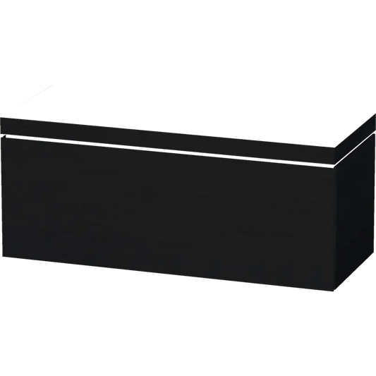 Duravit L-Cube 47" x 20" x 19" Oak Black One Drawer C-Bonded Wall-Mount Vanity Kit (LC6919N1616)