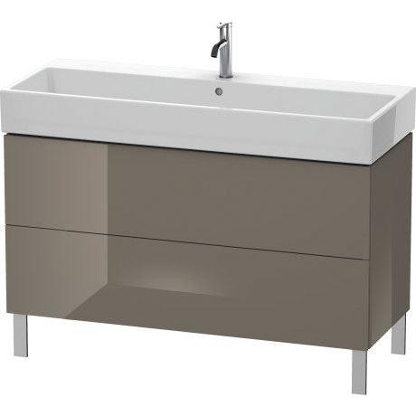 Duravit L-Cube 47" x 23" x 18" Flannel Gray Two Drawer Floorstanding Vanity Unit (LC677908989)