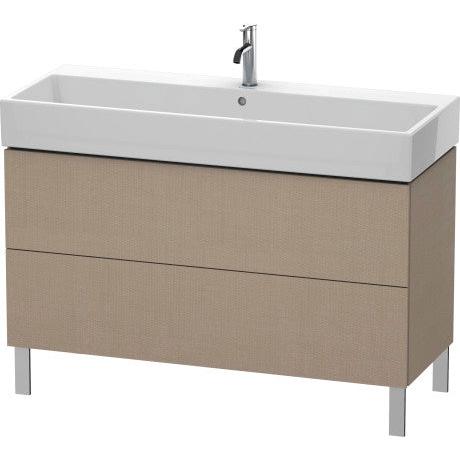 Duravit L-Cube 47" x 23" x 18" Linen Two Drawer Floorstanding Vanity Unit (LC677907575)