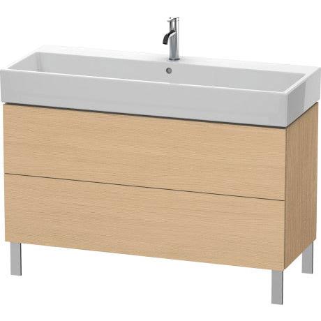 Duravit L-Cube 47" x 23" x 18" Natural Oak Two Drawer Floorstanding Vanity Unit (LC677903030)