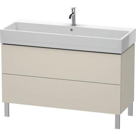 Duravit L-Cube 47" x 23" x 18" Taupe Two Drawer Floorstanding Vanity Unit (LC677909191)