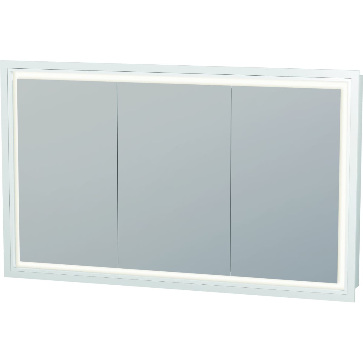 Duravit L-Cube 47" x 28" White Mirror Cabinet With Lighting (LC765300000)