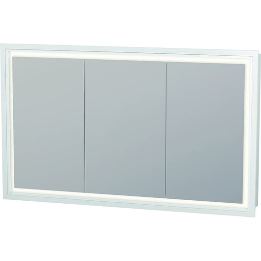 Duravit L-Cube 47" x 28" White Mirror Cabinet With Lighting (LC765300000)