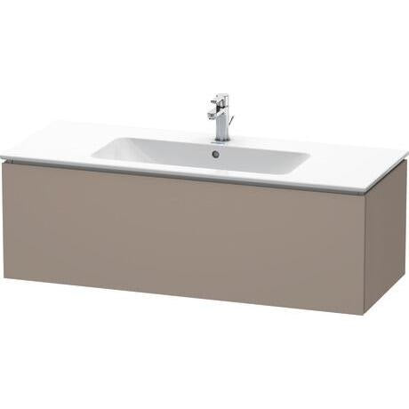 Duravit L-Cube 48" x 16" x 19" Basalt One Drawer Wall-Mount Vanity Unit (LC614304343)