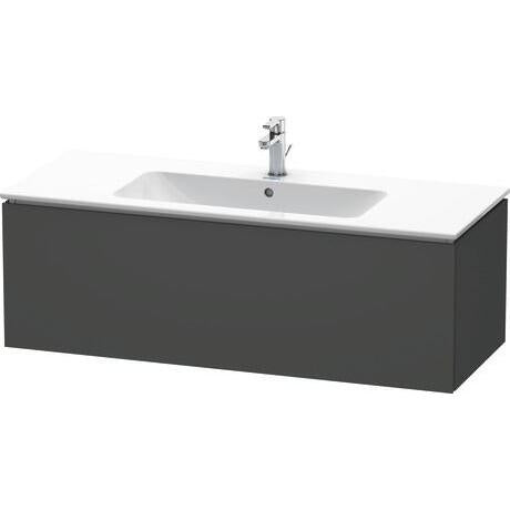 Duravit L-Cube 48" x 16" x 19" Graphite One Drawer Wall-Mount Vanity Unit (LC614304949)