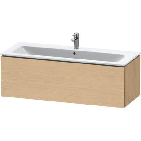 Duravit L-Cube 48" x 16" x 19" Natural Oak One Drawer Wall-Mount Vanity Unit (LC614303030)