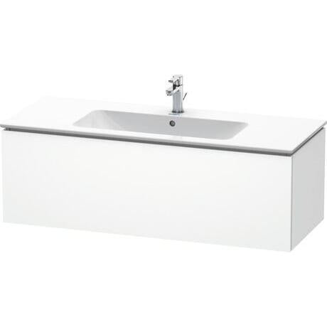 Duravit L-Cube 48" x 16" x 19" White One Drawer Wall-Mount Vanity Unit (LC614301818)