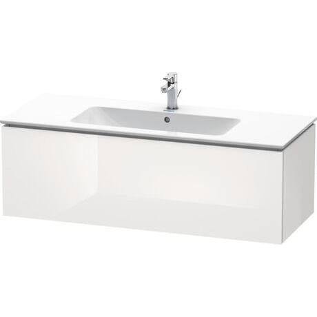Duravit L-Cube 48" x 16" x 19" White One Drawer Wall-Mount Vanity Unit (LC614308585)