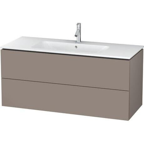 Duravit L-Cube 48" x 22" x 19" Basalt Two Drawer Wall-Mount Vanity Unit (LC624304343)