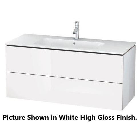 Duravit L-Cube 48" x 22" x 19" Dolomite Gray Two Drawer Wall-Mount Vanity Unit (LC624303838)