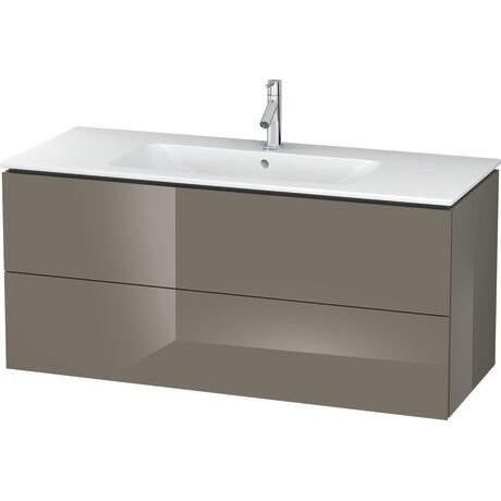 Duravit L-Cube 48" x 22" x 19" Flannel Gray Two Drawer Wall-Mount Vanity Unit (LC624308989)