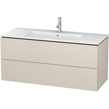 Duravit L-Cube 48" x 22" x 19" Taupe Two Drawer Wall-Mount Vanity Unit (LC624309191)