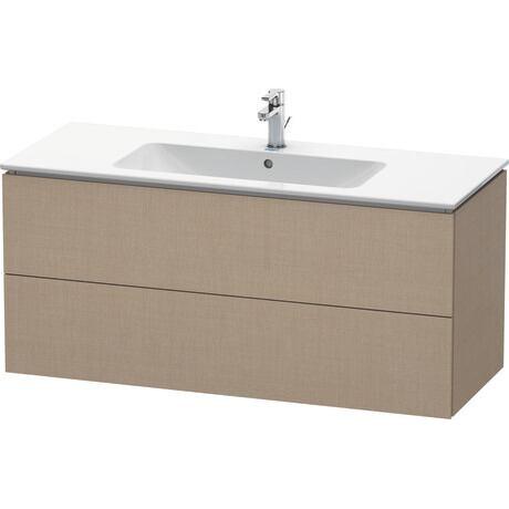 Duravit L-Cube 48" x 22" x 19" White Two Drawer Wall-Mount Vanity Unit (LC624307575)