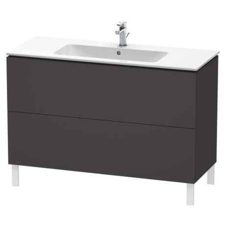 Duravit L-Cube 48" x 28" x 19" Cashmere Oak Two Drawer Floorstanding Vanity Unit (LC662808080)