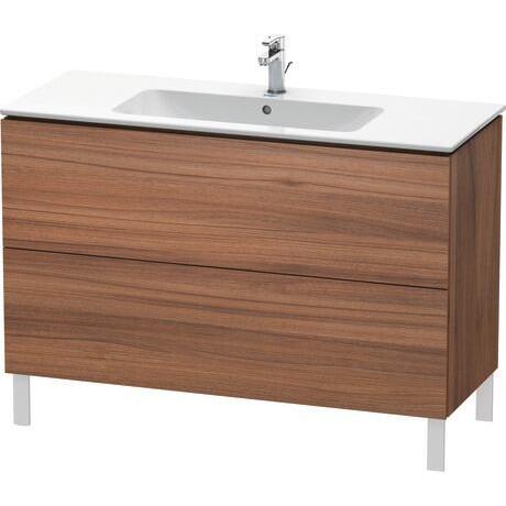Duravit L-Cube 48" x 28" x 19" Walnut Two Drawer Floorstanding Vanity Unit (LC662807979)
