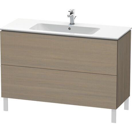 Duravit L-Cube 48" x 28" x 19" White Two Drawer Floorstanding Vanity Unit (LC662803535)