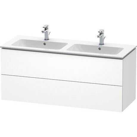 Duravit L-Cube 51" x 22" x 19" White Two Drawer Wall-Mount Vanity Unit (LC625801818)