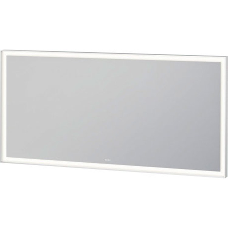 Duravit L-Cube 55" x 28" White Aluminum Mirror With Lighting (LC738400000)