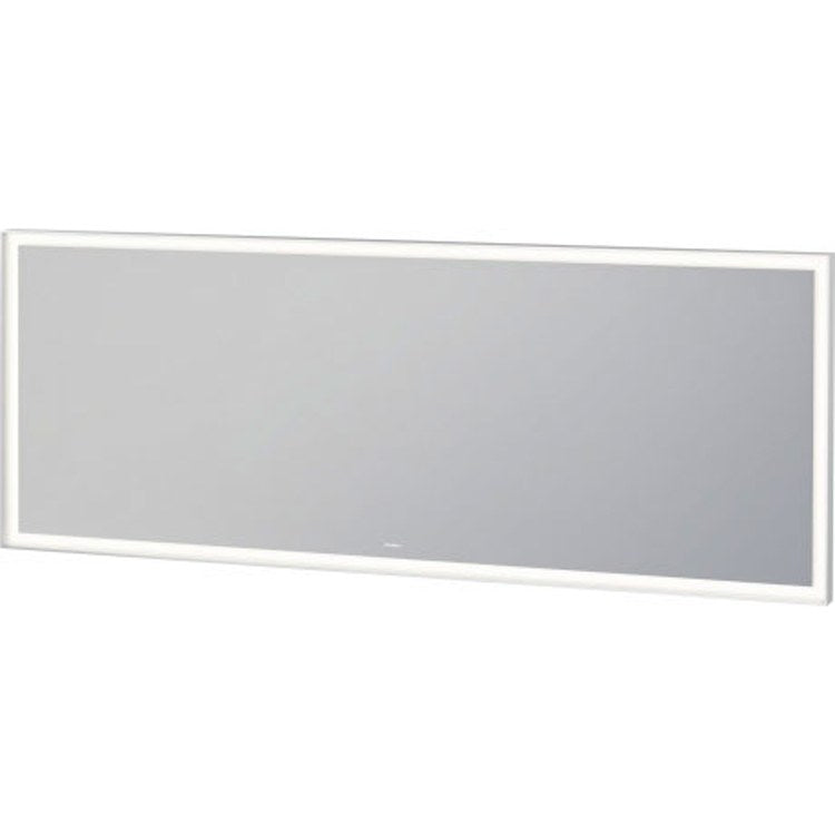 Duravit L-Cube 71" x 28" White Aluminum Mirror With Lighting (LC738600000)