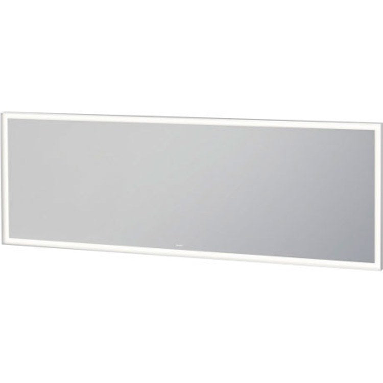 Duravit L-Cube 79" x 28" White Aluminum Mirror With Lighting (LC738700000)