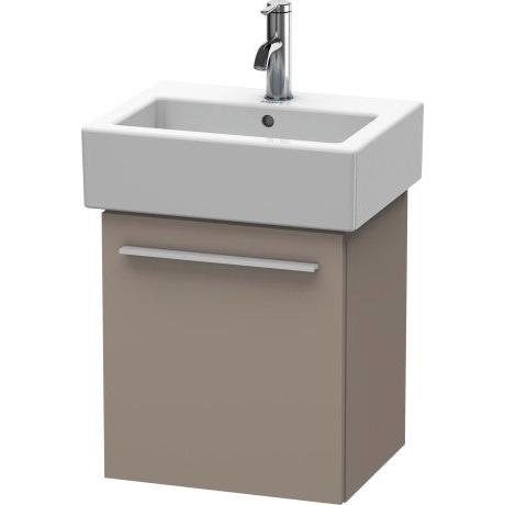 Duravit X-Large 16" x 17" x 13" Basalt Finish One Door Wall-Mounted Vanity Unit (XL6209R4343)
