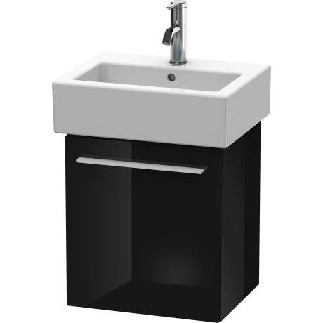 Duravit X-Large 16" x 17" x 13" Black Finish One Door Wall-Mounted Vanity Unit (XL6209L4040)