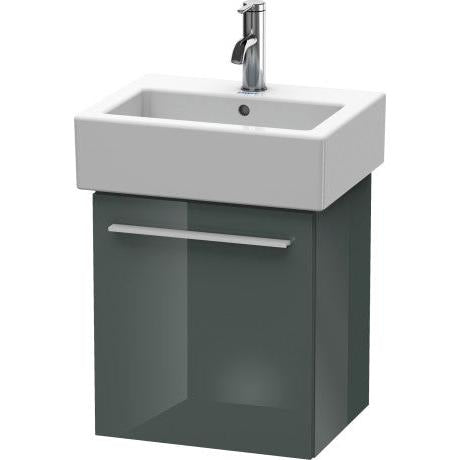 Duravit X-Large 16" x 17" x 13" Dolomite Gray Finish One Door Wall-Mounted Vanity Unit (XL6209L3838)
