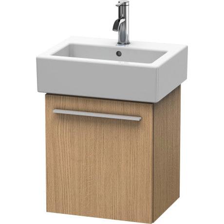 Duravit X-Large 16" x 17" x 13" European Oak Finish One Door Wall-Mounted Vanity Unit (XL6209L5252)