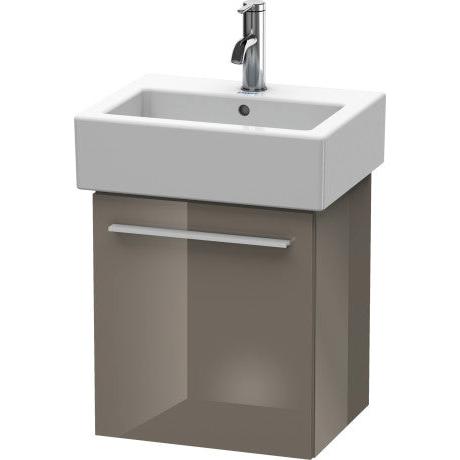 Duravit X-Large 16" x 17" x 13" Flannel Gray Finish One Door Wall-Mounted Vanity Unit (XL6209L8989)