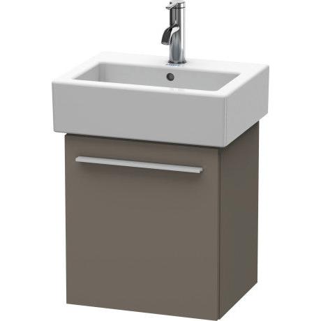 Duravit X-Large 16" x 17" x 13" Flannel Gray Finish One Door Wall-Mounted Vanity Unit (XL6209R9090)