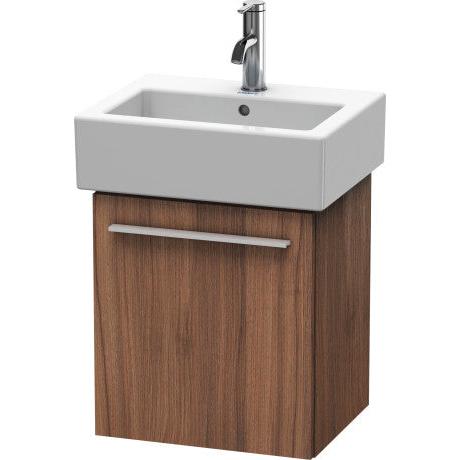 Duravit X-Large 16" x 17" x 13" Walnut Finish One Door Wall-Mounted Vanity Unit (XL6209L7979)