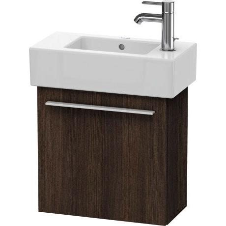 Duravit X-Large 18" x 17" x 9" Chestnut Dark Finish One Door Wall-Mounted Vanity Unit (XL6208L5353)