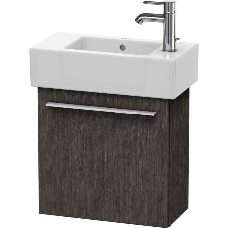 Duravit X-Large 18" x 17" x 9" Dark Brushed Oak Finish One Door Wall-Mounted Vanity Unit (XL6208R7272)