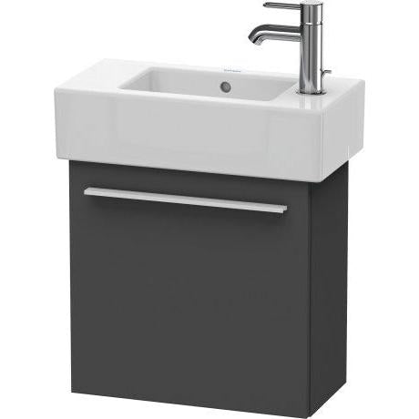 Duravit X-Large 18" x 17" x 9" Graphite Finish One Door Wall-Mounted Vanity Unit (XL6208L4949)