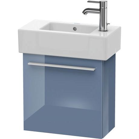 Duravit X-Large 18" x 17" x 9" Stone Blue High Gloss Finish One Door Wall-Mounted Vanity Unit (XL6208L4747)