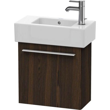 Duravit X-Large 18" x 17" x 9" Walnut Brushed Finish One Door Wall-Mounted Vanity Unit (XL6208L6969)