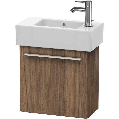 Duravit X-Large 18" x 17" x 9" Walnut Finish One Door Wall-Mounted Vanity Unit (XL6208L7979)