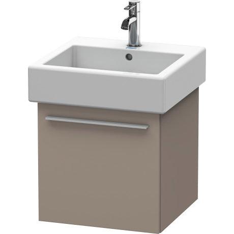 Duravit X-Large 18" x 18" x 17" Basalt Finish Wall-Mounted Vanity Unit (XL604304343)