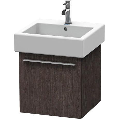 Duravit X-Large 18" x 18" x 17" Dark Brushed Oak Finish Wall-Mounted Vanity Unit (XL604307272)