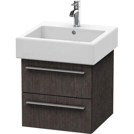 Duravit X-Large 18" x 18" x 17" Dark Brushed Oak Finish Wall-Mounted Vanity Unit (XL634307272)