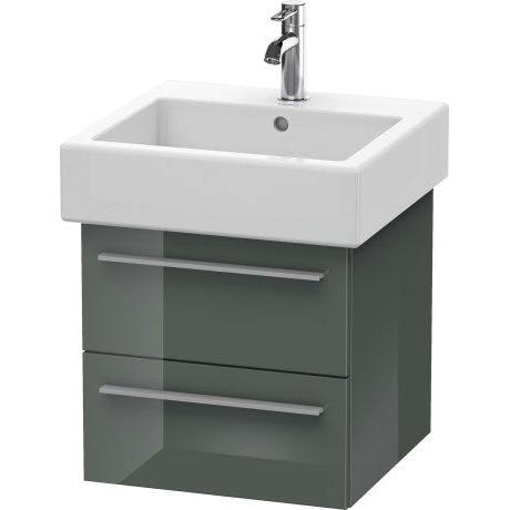 Duravit X-Large 18" x 18" x 17" Dolomite Gray Finish Wall-Mounted Vanity Unit (XL634303838)