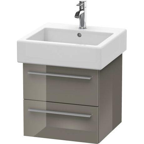 Duravit X-Large 18" x 18" x 17" Flannel Gray Finish Wall-Mounted Vanity Unit (XL634308989)