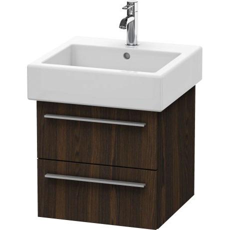 Duravit X-Large 18" x 18" x 17" Walnut Brushed Finish Wall-Mounted Vanity Unit (XL634306969)