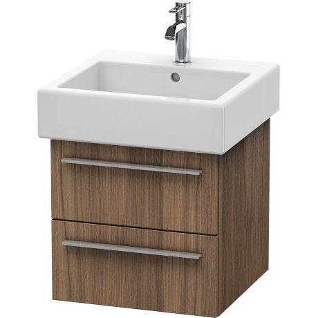 Duravit X-Large 18" x 18" x 17" Walnut Finish Wall-Mounted Vanity Unit (XL634307979)