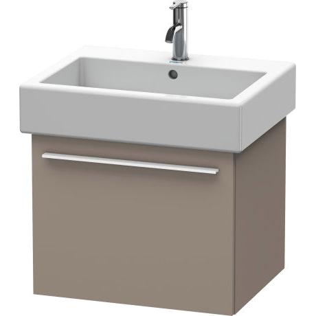 Duravit X-Large 22" x 18" x 17" Basalt Finish One Drawer Wall-Mounted Vanity Unit (XL604404343)